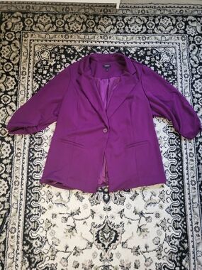 torrid Plum Purple Single-Button Blazer